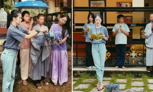 Hậu scandal, Jolie Nguyễn đi thả chim phóng sinh, chăm ăn chay niệm Phật 