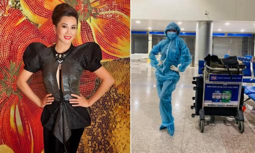 MC Kỳ Duyên về Việt Nam sau 1 năm ở Mỹ, cách ly 14 ngày