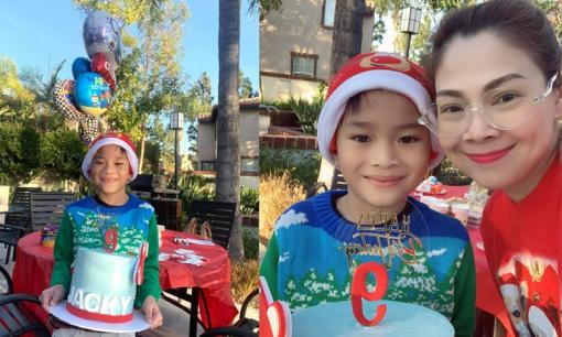 'Búp bê' Thanh Thảo tổ chức sinh nhật cho con trai nuôi Jacky Minh Trí tại nhà riêng