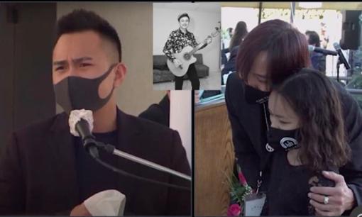 Đám tang NS Chí Tài tại Mỹ: Con trai Hoài Linh không nói nên lời, con gái Việt Hương bùi ngùi nhìn thi hài cố nghệ sĩ lần cuối