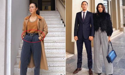 Tăng Thanh Hà đăng ảnh nắm chặt tay chồng khi ra Hà Nội, khéo phủ nhận tin đồn bầu bí lần 3 