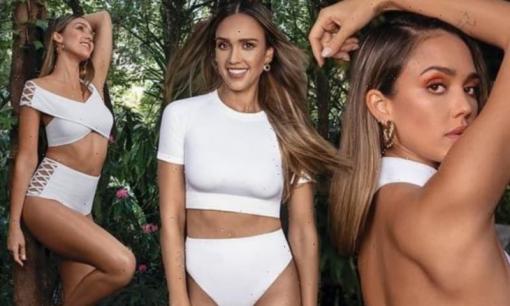 Đã 3 lần sinh con nhưng 'Thiên thần bóng tối' Jessica Alba vẫn 'đốt mắt' người nhìn khi diện bikini khoe dáng