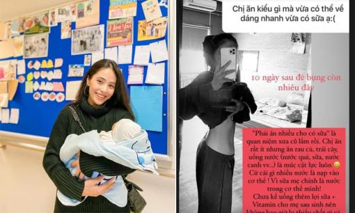 Ca nương Kiều Anh tiết lộ bí quyết lấy lại eo thon sau 10 ngày sinh nhưng vẫn nhiều sữa