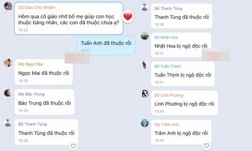 Cô giáo nhờ bố mẹ giúp con học thuộc bảng nhân và cái kết 'cười xỉu'