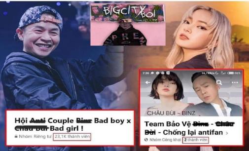 Bất ngờ xuất hiện group 'Team bảo vệ Binz và Châu Bùi chống lại anti-fan'