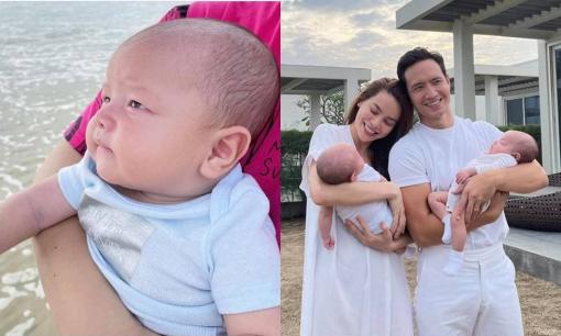 Hồ Ngọc Hà đã chịu khoe cận mặt con trai sinh đôi: Làn da trắng, mắt một mí và mũi cao khiến ai cũng 'lụi tim'