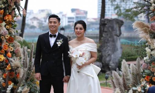 Đám cưới lần ba của Bùi Tiến Dũng - Khánh Linh ở Hà Nội: Quy tụ dàn cầu thủ nổi tiếng
