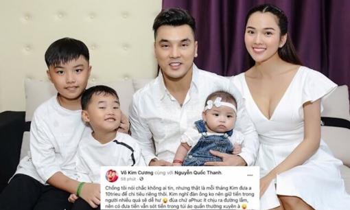 Cho Ưng Hoàng Phúc 10 triệu tiêu vặt mỗi tháng, siêu mẫu Kim Cương lo lắng chồng xài không hết