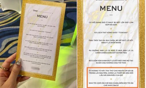 Thực đơn tiệc cưới độc lạ 'bắt trend' khiến dân mạng cười bò