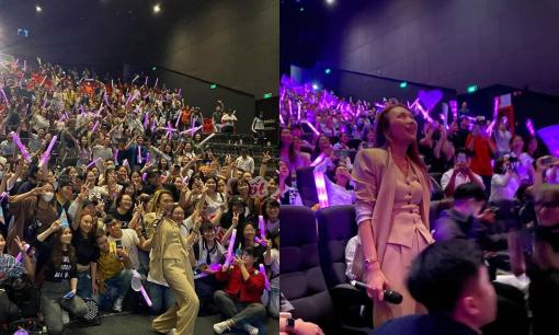 Mỹ Tâm xúc động bật khóc khi hàng trăm người hâm mộ tổ chức sinh nhật cho mình trong buổi họp fan meeting