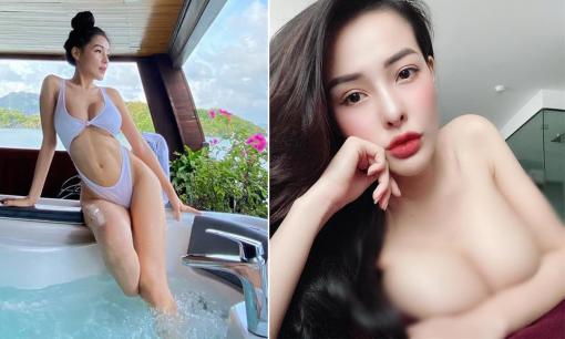 Ngân 98 gây choáng khi cởi áo, o ép vòng một đến 'nghẹt thở' 