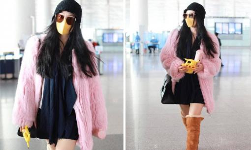 Lên đồ theo phong cách 'trên đông dưới hè', Phạm Băng Băng bất chấp thời tiết lạnh thấu xương để khoe chân 