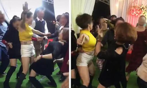 Hội mẹ chồng trung niên mặc gợi cảm nhảy cực sung trong đám cưới gây tranh cãi