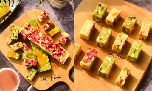 Chán bánh mứt, có thể học làm món kẹo hạnh phúc màu đẹp như 'hoa' đãi khách trong dịp Tết 