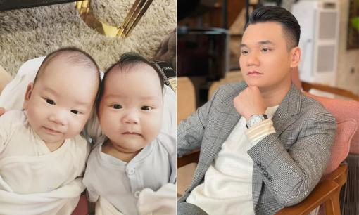Cuối cùng Khắc Việt cũng chịu khoe ảnh cận mặt cặp song sinh: Vợ và đồng nghệp đều thốt lên điểm này