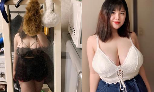 'Nữ sinh có vòng một hơn 1m ở Hải Dương' tiếp tục đăng ảnh diện trang phục kiệm vải phô da thịt