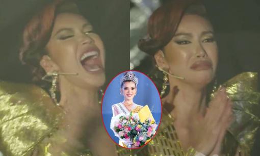 Loạt biểu cảm khó đỡ của Minh Tú khi Trân Đài đăng quang Đại Sứ Hoàn Mỹ 2020: Từ vui mừng đến mếu máo, bật khóc