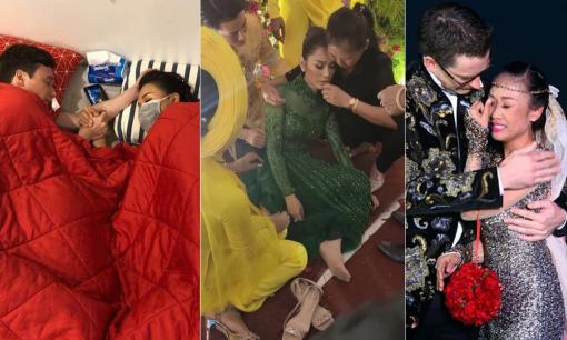 Sao Việt đổ bệnh vì việc cưới hỏi: Lâm Khánh Chi ngất 'tại trận'; Vợ chồng Hoàng Oanh đồng loạt sốt cao 