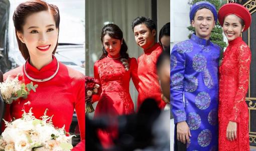 Mỹ nhân Việt diện áo dài đỏ trong ngày về nhà chồng: Đặng Thu Thảo, Primmy Trương và Tăng Thanh Hà quá xinh