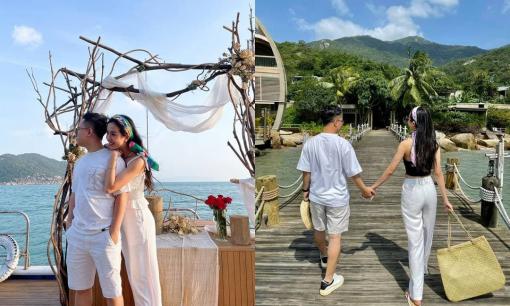 Á hậu Thúy An khoe loạt ảnh tình tứ cùng ông xã đi hưởng tuần trăng mật muộn sau đám cưới