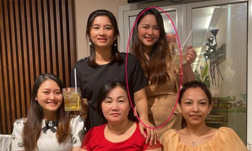 Cẩn thận giấu dáng khi dự tiệc nhưng Phan Như Thảo vẫn để lộ vòng eo ngấn mỡ