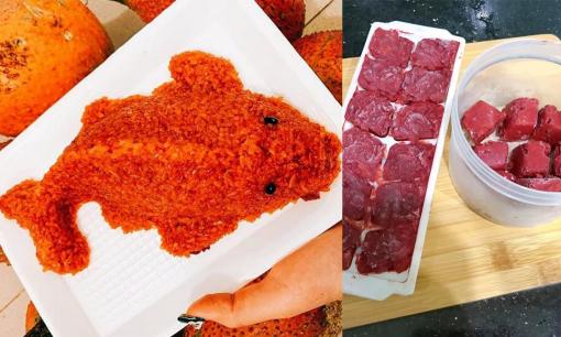 Trữ gấc trong tủ đá dùng dần đừng quên cho thứ này để sau đồ xôi có màu đỏ hơn 