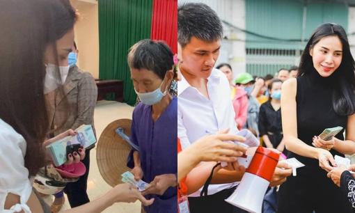 Thủy Tiên cùng ông xã Công Vinh trao quà Tết đặc biệt cho người nghèo miền Tây