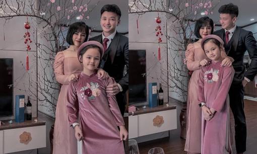 Diễn viên Huỳnh Anh đón Tết cùng Bạch Lan Phương, lần đầu có ảnh gia đình với con riêng của bạn gái