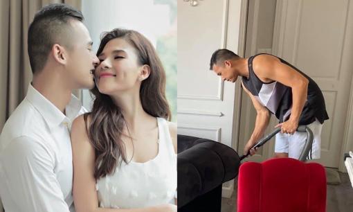 Lương Thế Thành đúng chuẩn “ông chồng quốc dân”, mùng 5 Tết ở nhà cặm cụi làm “culi” dọn dẹp, nấu cơm cho vợ