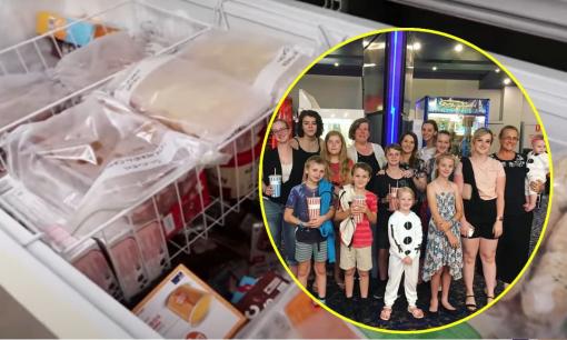 Có gì bên trong tủ lạnh của một bà mẹ có 16 người con?
