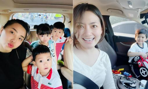 Sao Việt hào hứng đưa con trở lại trường học sau kỳ nghỉ Tết dài 