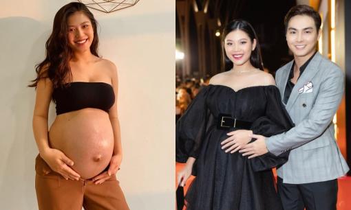 Chúng Huyền Thanh khoe bụng bầu lớn ở tháng thứ 8 thai kỳ, chỉ một chi tiết đã làm dân tình xôn xao đoán giới tính em bé 