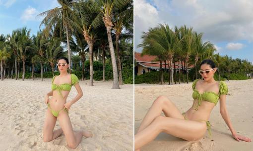 Lương Thùy Linh gia nhập đường đua các nàng Hậu diện bikini bé xíu khoe đường cong bốc lửa