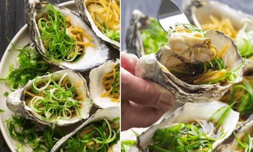 Chán ăn hàu nướng, thử đổi qua làm món hàu hấp gừng và hành lá