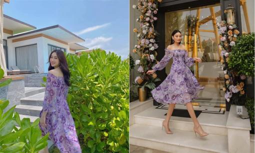 Đụng hàng với Đặng Thu Thảo, Lê Thúy tự nhận: 'Chị xinh... còn em thấy mình lạ khi hóa bánh bèo'