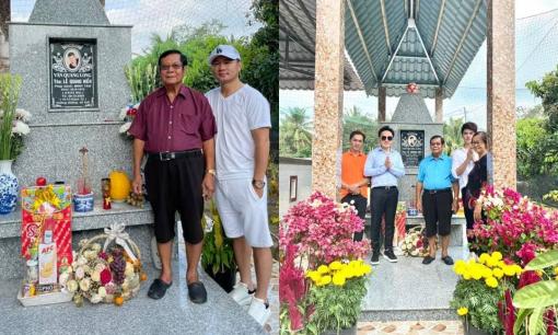 Lâm Vũ về tận quê thăm mộ Vân Quang Long tròn 100 ngày mất