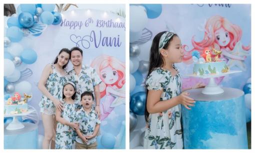 Trang Nhung tổ chức sinh nhật trên bãi biển mừng con gái cưng tròn 6 tuổi