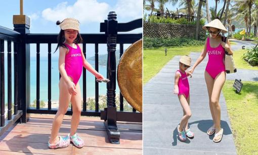 Lâu lắm Á hậu Diễm Trang mới chịu show trọn body với áo tắm nhưng nhân vật chiếm spotlight lại là con gái