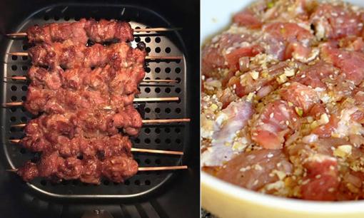 Bí quyết làm thịt xiên nướng ngon bằng nồi chiên không dầu: Mẹo nhỏ nằm ở thời gian ướp