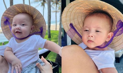 Tan chảy với biểu cảm cực đáng yêu của Lisa và Leon khi được mẹ Hồ Ngọc Hà diện nón lá