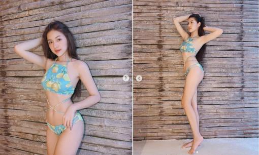 Lần đầu tiên chụp bikini, hot girl 'Bắp cần bơ' Thanh Tâm được khen ngợi hết lời