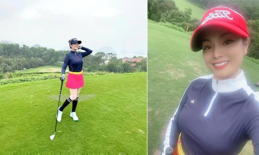 Ca sĩ Tân Nhàn gia nhập hội mỹ nhân mê đánh golf của showbiz Việt