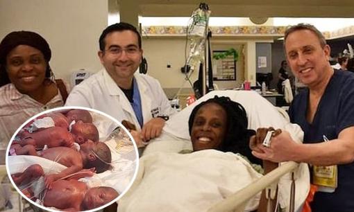 Thai phụ hạ sinh cùng lúc 9 em bé, đến Bộ trưởng cũng gửi lời chúc mừng