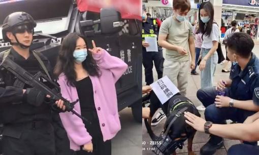 Cảnh sát Trung dùng 'mỹ nam kế' thu hút người dân đến nghe tuyên truyền chống lừa đảo, các chị em nô nức 'check-in'