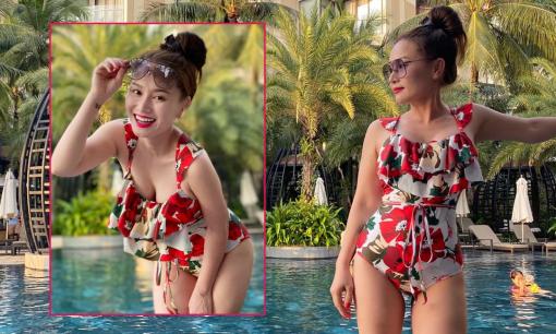 Vợ cũ Thành Trung post loạt ảnh đẹp với áo tắm, tiết lộ bí quyết để 'trẻ mãi với thời gian'