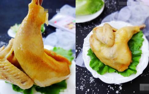 Gà nướng muối vàng ươm, nhìn mà chảy nước miếng