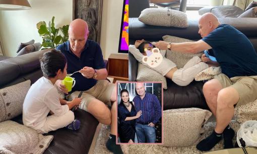 Thu Minh xúc động khi chồng Tây chăm sóc chu đáo cho con trai cưng bị bệnh