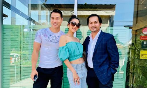 Đức Tiến hội ngộ vui vẻ bên Ngọc Quyên và Ngô Tiến Đoàn tại Mỹ