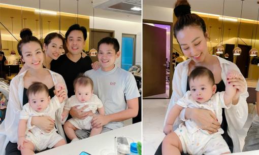 Vợ chồng Ngân Khánh qua nhà Dương Khắc Linh 'lấy hơi' để lên kế hoạch sinh con