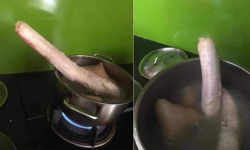 Mua phần lạ của bò về luộc, gái trẻ giật mình khi khúc thịt mềm bật bung nắp nồi, đành lên mạng nhờ tư vấn